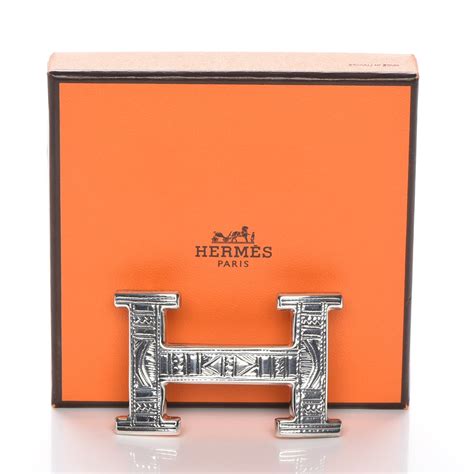 hermes touareg belt buckle price|HERMES Sterling Silver Touareg 32mm H Belt Buckle.